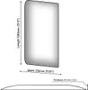 Diagram showing the dimensions of a decorative wall panel. Náhled obrázku produktu