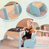 COSTWAY 3-delige kinderset van hout, kinderstoel met 2 Productafbeelding-voorbeeld 7