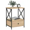 The Living Store Nachttische 2 Stk. Sonoma-Eiche 50x41x65 Produktbild-Vorschau 3