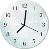 Glasuhr Wanduhr Küchenuhr Echt-Glas 30fi cm Abstrakt blau Produktbild-Vorschau 1