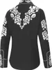 Damenbluse Westernbluse Country Cowgirl Western Stars & Produktbild-Vorschau 2