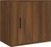 vidaXL Nástenný nočný stolík Brown Oak Optics 50x30x47 cm Náhľad obrázku produktu 2