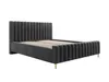 Lit rembourré 160x200 avec coffre de rangement LUX Velours Voir les images du produit 2