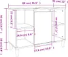 VidaXL 821290, Eiche, Grau, 1 Stück(e) Produktbild-Vorschau 8