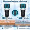 Set visseuse sans fil 21V, perceuse-visseuse à percussion Voir les images du produit 5