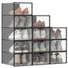 Schuhboxen, Schuh-Organizer aus Kunststoff, mit Tür, Produktbild-Vorschau 1