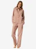 Schiesser dames pyjama, lange model, maat 40, terracotta Productafbeelding-voorbeeld 14
