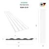 HEXIMO Lamellenwand (1.84 m²) aus XPS - Lamellen Produktbild-Vorschau 2