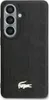 Custodia Lacoste Galaxy S26 in Pelle finta nera con logo Anteprima dell’immagine prodotto 3
