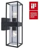 LUTEC Flair Aussenwandleuchte 2fach E27 IP44 Matt schwarz Produktbild-Vorschau 11
