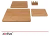 Zortiva 28065 Set van 3 bamboe snijplanken met standaard Productafbeelding-voorbeeld 10