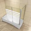 AICA 120cmx140cm Rechtsmontage Badewannenaufsatz 6mm NANO Produktbild-Vorschau 3
