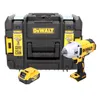 A DeWalt impact wrench, battery, and storage case are displayed against a white background. Produktbild-Vorschau