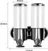(transparent) 500 ml x 2 Seifenspender zur Wandmontage, Produktbild-Vorschau 2