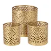 6er Set Metall Teelichthalter Gold Ø 5/6,5/8,5 cm Teelicht Produktbild-Vorschau 2
