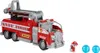 A toy fire truck with a small figure and two blue balls on a white background. Anteprima dell’immagine prodotto