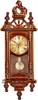 Vintage-Puppenhaus-Uhr im Maßstab 1:12, Holzlegierung, Produktbild-Vorschau 1