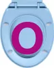 vidaXL Toilettensitz mit Absenkautomatik Blau Oval Produktbild-Vorschau 7
