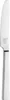 A close-up, studio shot of a silver butter knife against a white background. Produktbild-Vorschau