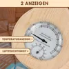 Holz Sauna Hygrothermograph Thermometer Hygrometer,2 in 1 Produktbild-Vorschau 4