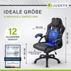 Juskys Racing Schreibtischstuhl Montreal (blau) - Gaming Produktbild-Vorschau 7