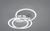Trio LED Deckenleuchte Circle Nickel matt Ø43,5cm 27W Produktbild-Vorschau 20