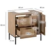 WOHNLING Mobile sottolavabo effetto rovere 60x60x40 cm con Anteprima dell’immagine prodotto 3