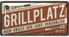 Retro Blechschilder Grillen - GRILLPLATZ - BBQ Grill Retro Produktbild-Vorschau 1