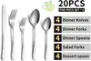 Besteck Edelstahl rostfrei Set für 4 Personen, Cutlery Set Produktbild-Vorschau 2