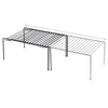 Two wire shelf organizers, one black and one gray, placed side by side on a white background. Anteprima dell’immagine prodotto
