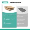 Marketing image comparing two types of wood panels, highlighting the benefits of one type. Produktbild-Vorschau