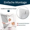 ROSEJANE Insektenschutz Fenster 120 × 140 cm, Fliegengitter Produktbild-Vorschau 3