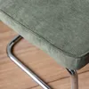 Lot de 2 chaises cantilever en velours côtelé vert kaki Voir les images du produit 6