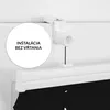 Plissee Estika bez vŕtania – 50 cm cm x 230 cm cm – Čierna Náhľad obrázku produktu 2