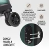 DEUBA® Set de 3x Valises Rigides M, L, XL - Bagage Cabine, Voir les images du produit 5