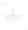 Deckenventilator mit Licht Lautlos DC einziehbare Flügel Produktbild-Vorschau 8
