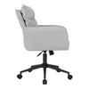 HOME DELUXE Bürostuhl CORA 100 x 60 x 70 cm  Webstoff Grau Produktbild-Vorschau 4