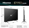 Hisense 55E77Q PRO, QLED-Fernseher, (UltraHD/4K, Triple Produktbild-Vorschau 6