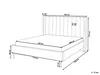 BELIANI Polsterbett Hellbeige Bouclé mit Lattenrost 160 x Produktbild-Vorschau 3