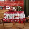 Runde Tischdecke, Weihnachtsdekoration Blumen Tischdecke Produktbild-Vorschau 4