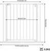 WOLTU Treppenschutzgitter, Türschutzgitter, 75-87 cm, Produktbild-Vorschau 3