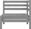 vidaXL 3-tlg. Garten-Lounge-Set Grau Massivholz Kiefer Produktbild-Vorschau 4