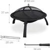 Relaxdays Feuerschale, Ø Schale 51 cm, klappbare Beine, Produktbild-Vorschau 4