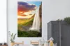 MuchoWow® Poster Wasserfall - Felsen - Sonnenuntergang - Produktbild-Vorschau 2