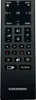 A black remote control with various buttons and labels. Produktbild-Vorschau