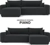 IDOHOME-Gepolstertes Ecksofa PIANO XL mit Schlaffunktion Produktbild-Vorschau 5