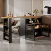 Ausziehbarer Bartisch 138-193x39x105cm Esstisch Stauraum Produktbild-Vorschau 4