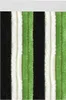 Flauschvorhang 90x200cm ( Schwarz-Grün-Weiß ), perfekter Produktbild-Vorschau 1