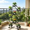 Portafiori in Metallo da 120 cm con Ruote – Scaffale per Anteprima dell’immagine prodotto 8