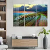 DEQORI Glasbild Echtglas 3x50x100 cm 'Reisterrassenfelder' Produktbild-Vorschau 3